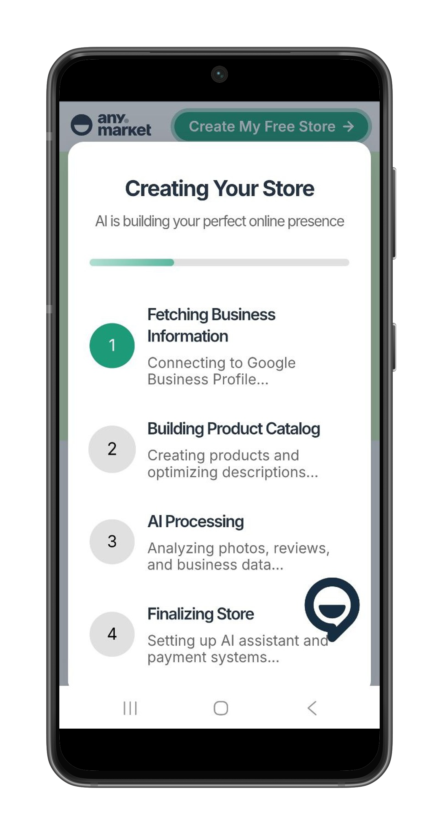 Step 2: AI pulls your business information